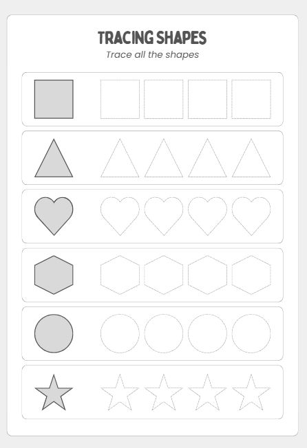 Trace the Shapes